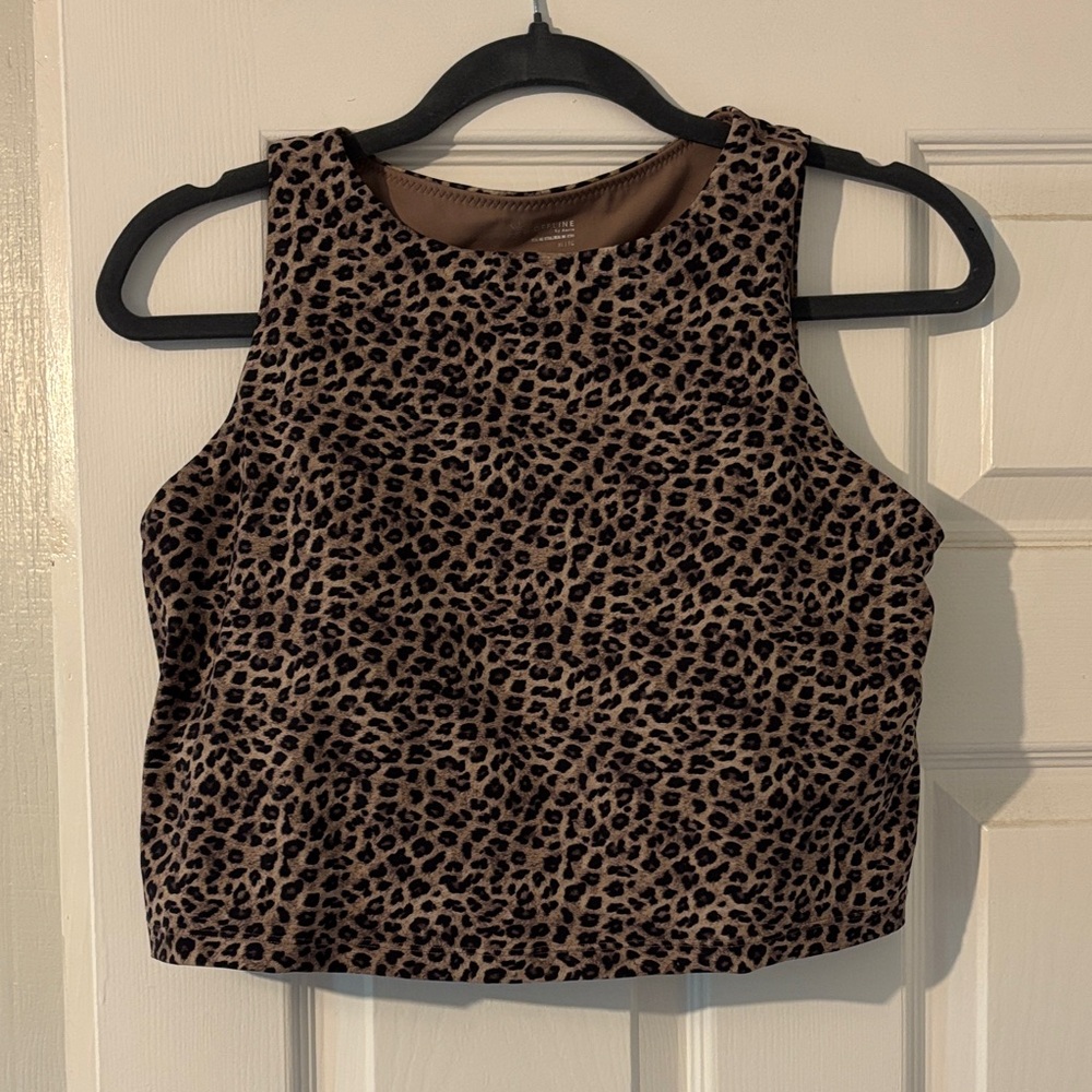 Aerie Brown Leopard Print Tank Top